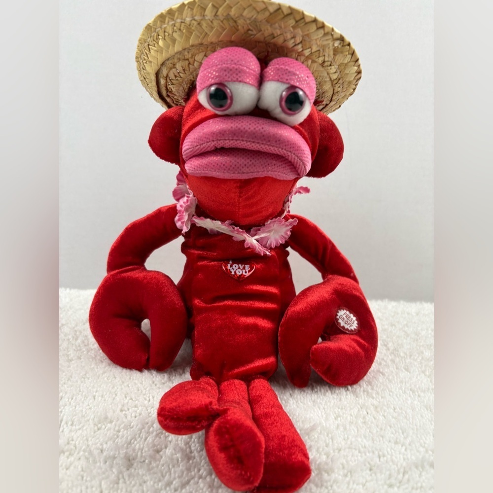 Vintage Dan Dee Collectors Choice Singing Animated Lobster Plush - Picture 4 of 8